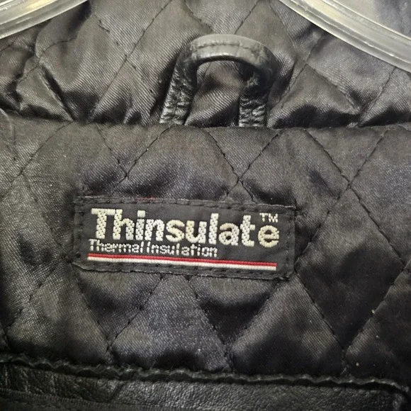 Wilsons‎ Leather Coat Jacket Men's Size Medium Thinsulate Quilted Liner Vintage - Picture 3 of 12